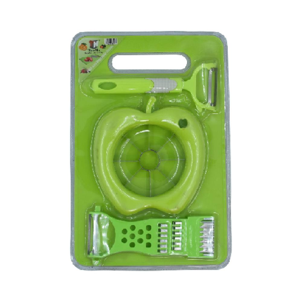 Plastic Chopping Board with Knife Set Scissor