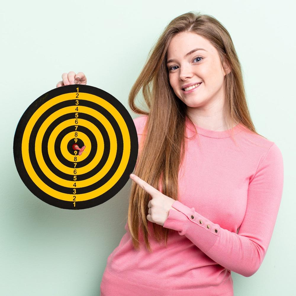Small Dart Board with 2 Darts Sports & Indoor Game for Kids
