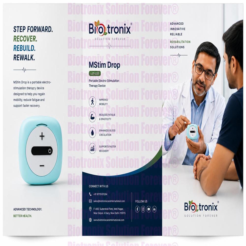 Portable FES Foot Drop Therapy Machine for Stroke Patients