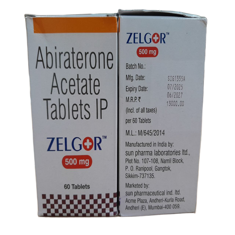 Zelgor 500mg - Abiraterone Acetate Tablets