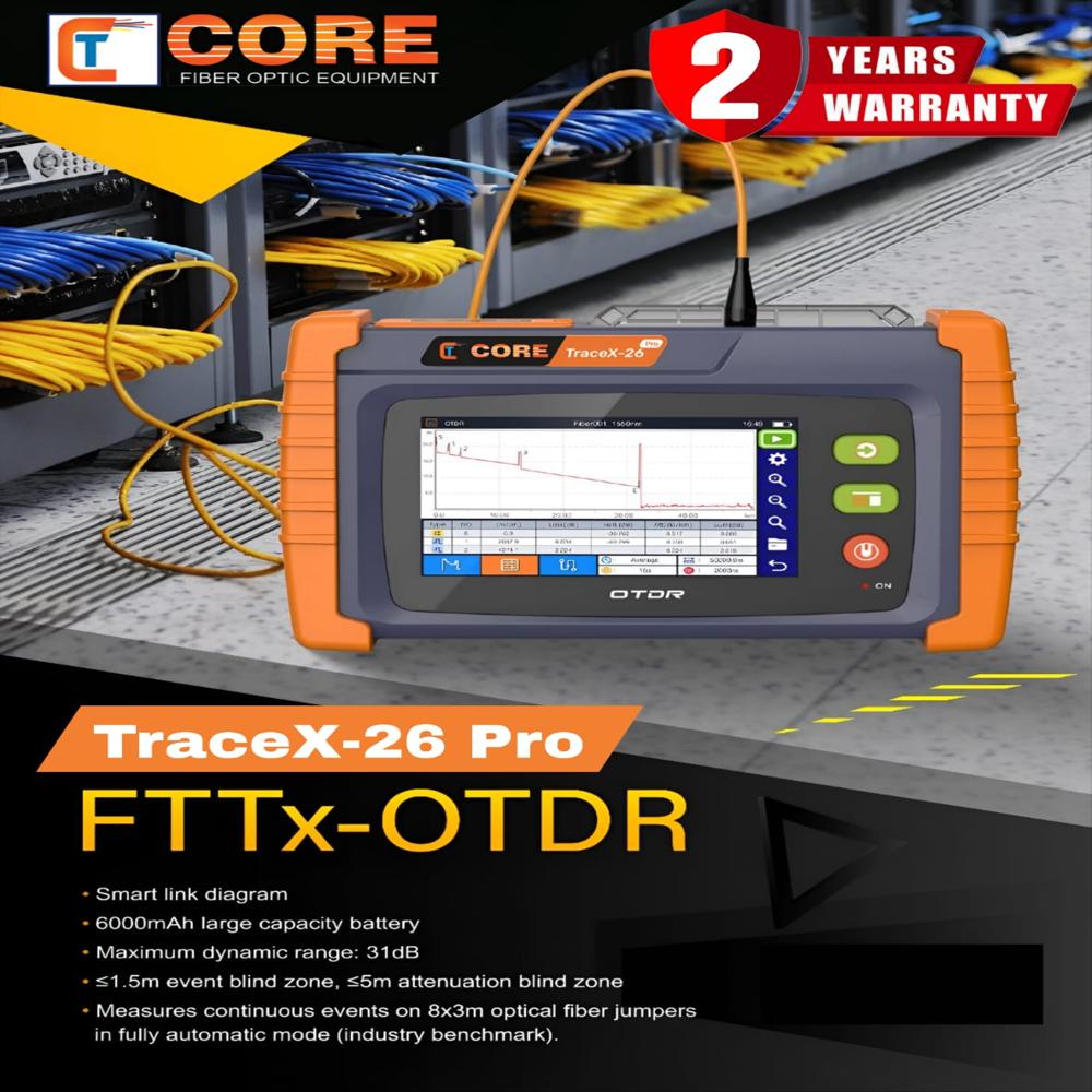 Tracex-26 Pro Otdr 26db - Accuracy: 0.5 Db