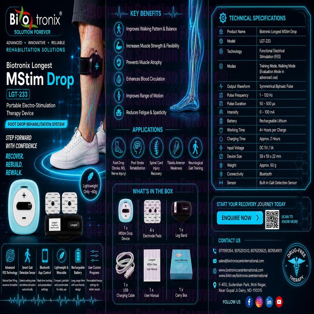 Smart Foot Lift Stimulator for Neurological Rehabilitation
