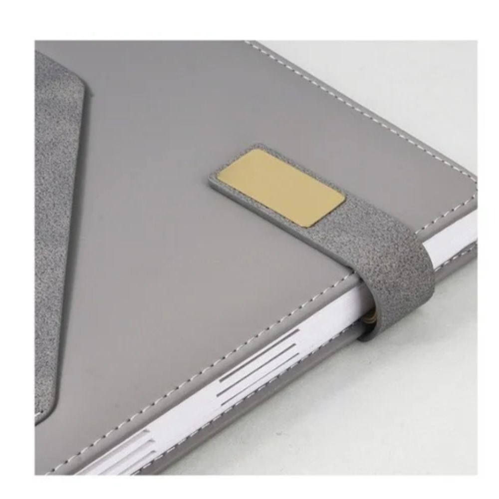 Executive Dual-Tone PU Leather Organizer Diary with Magnetic Clasp & Front Pocket (SS-772)