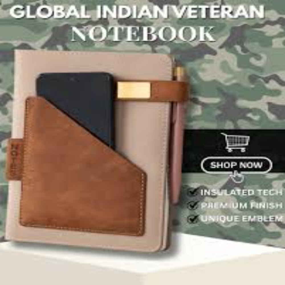 Executive Dual-Tone PU Leather Organizer Diary with Magnetic Clasp & Front Pocket (SS-772)