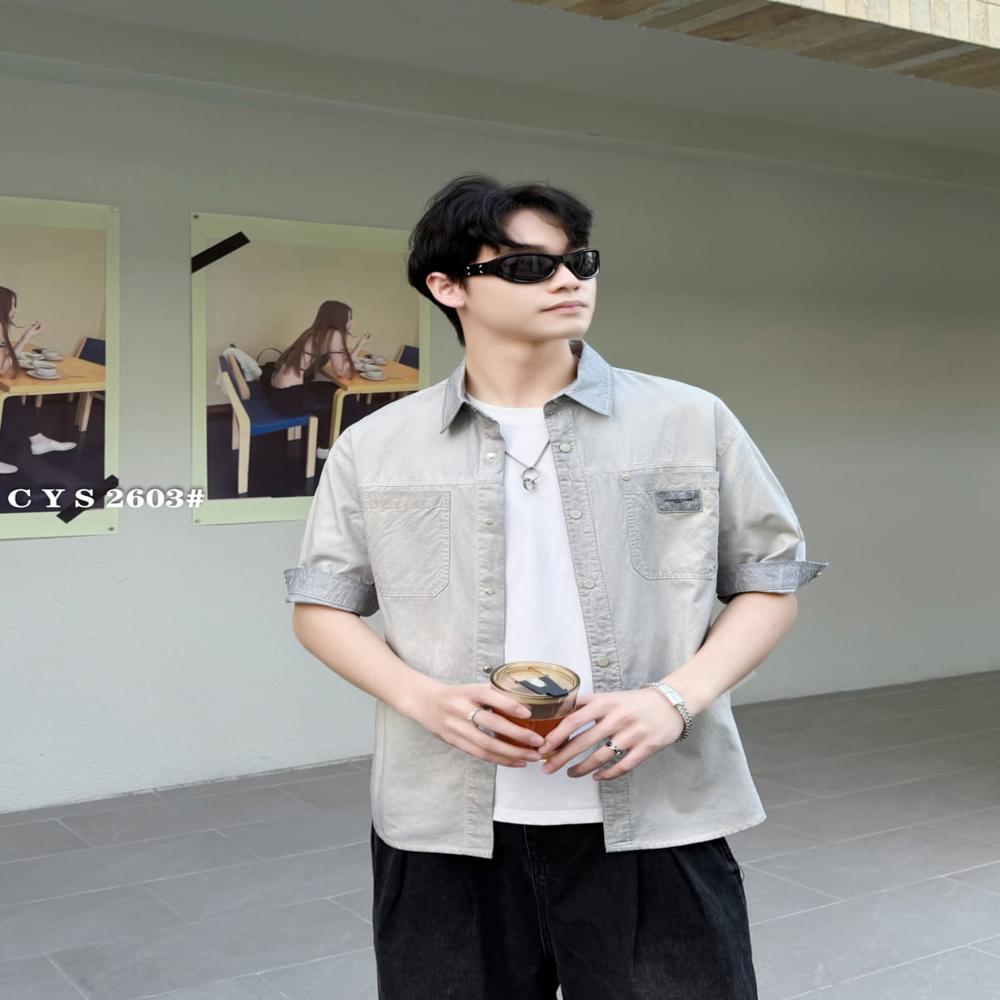 Mens Half Sleeves Chinese Shirt - Color: Many