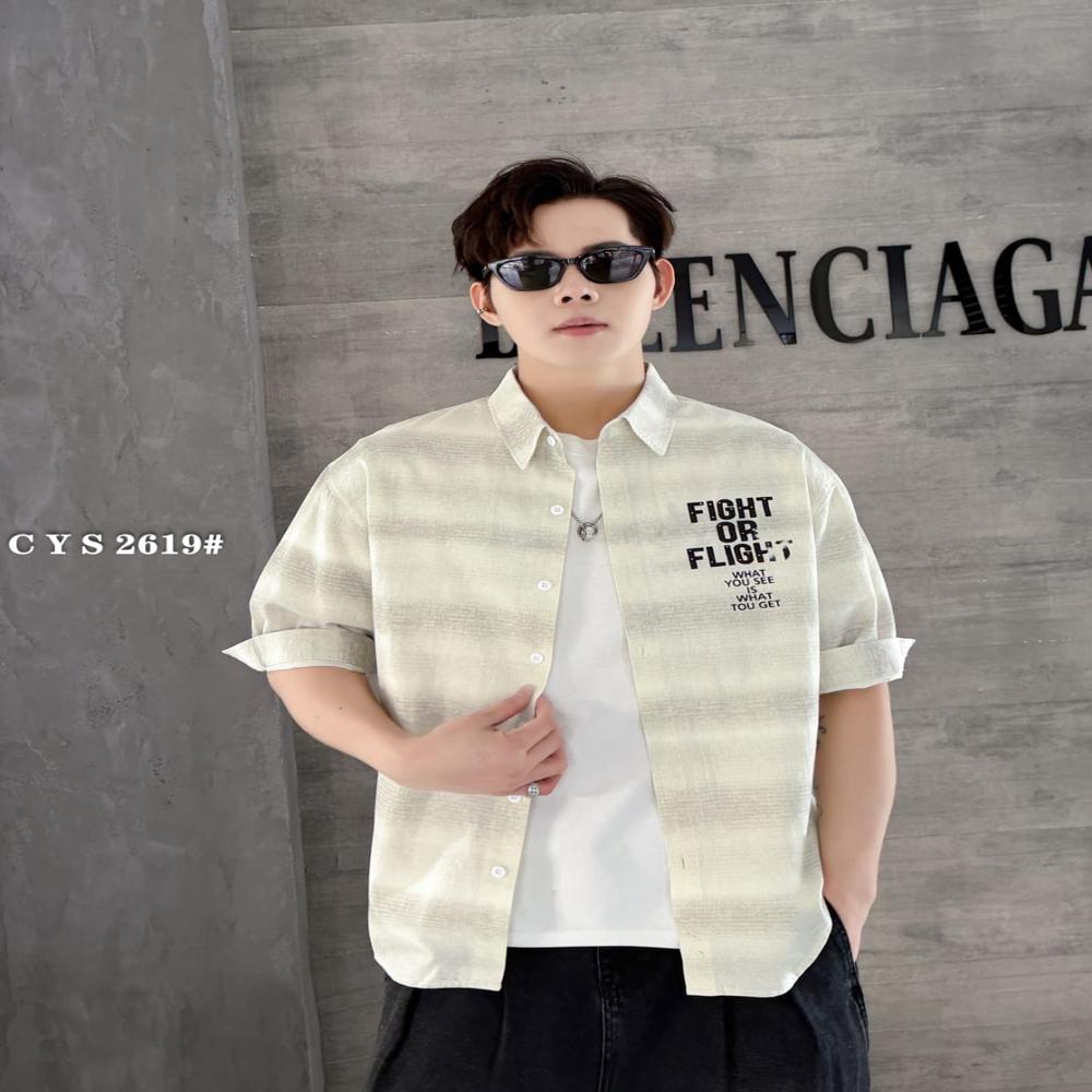 MENS HALF SLEEVES CHINESE SHIRT