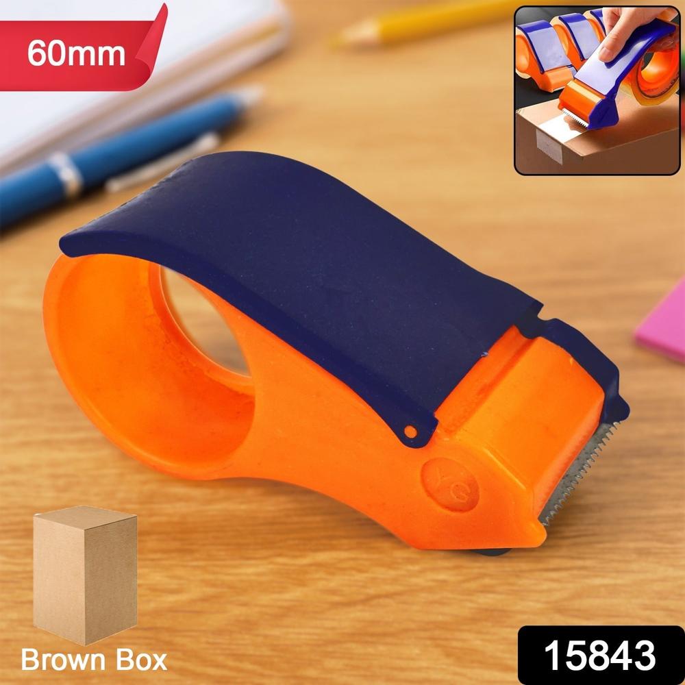 60Mm Hand Tape Dispenser Packing Packaging Boxes Roll Roller Cutter - Color: Mix