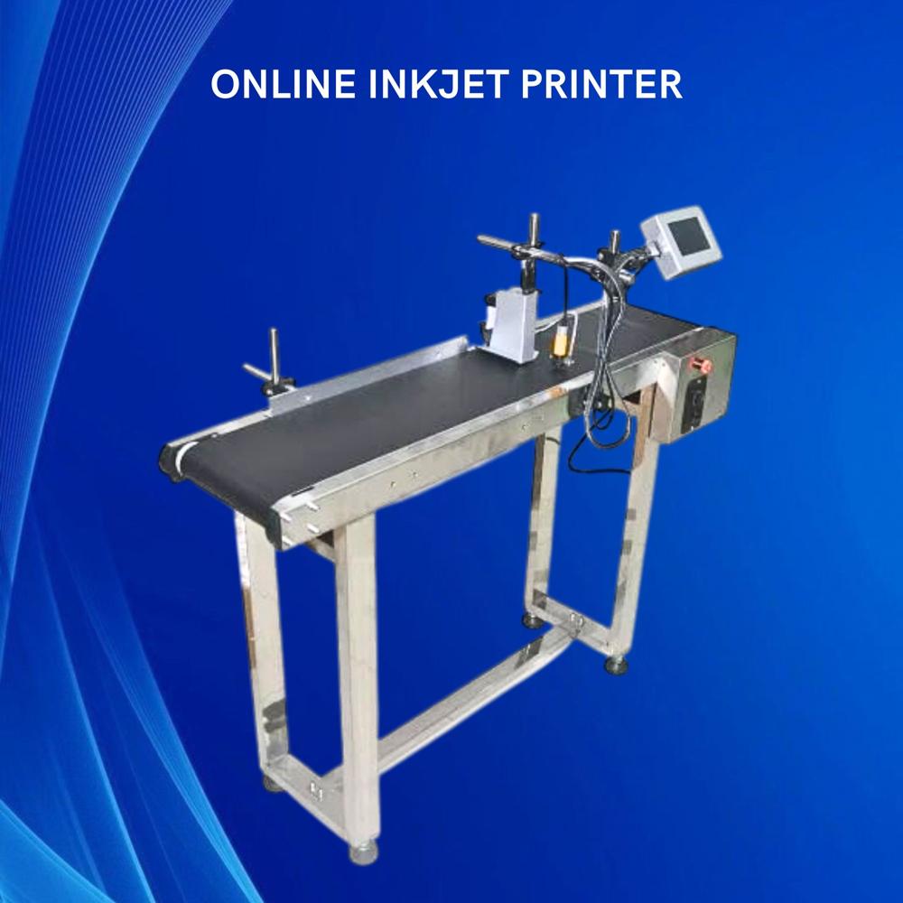 Conveyor With Inkjet Coding Machine - Accuracy: 100 %