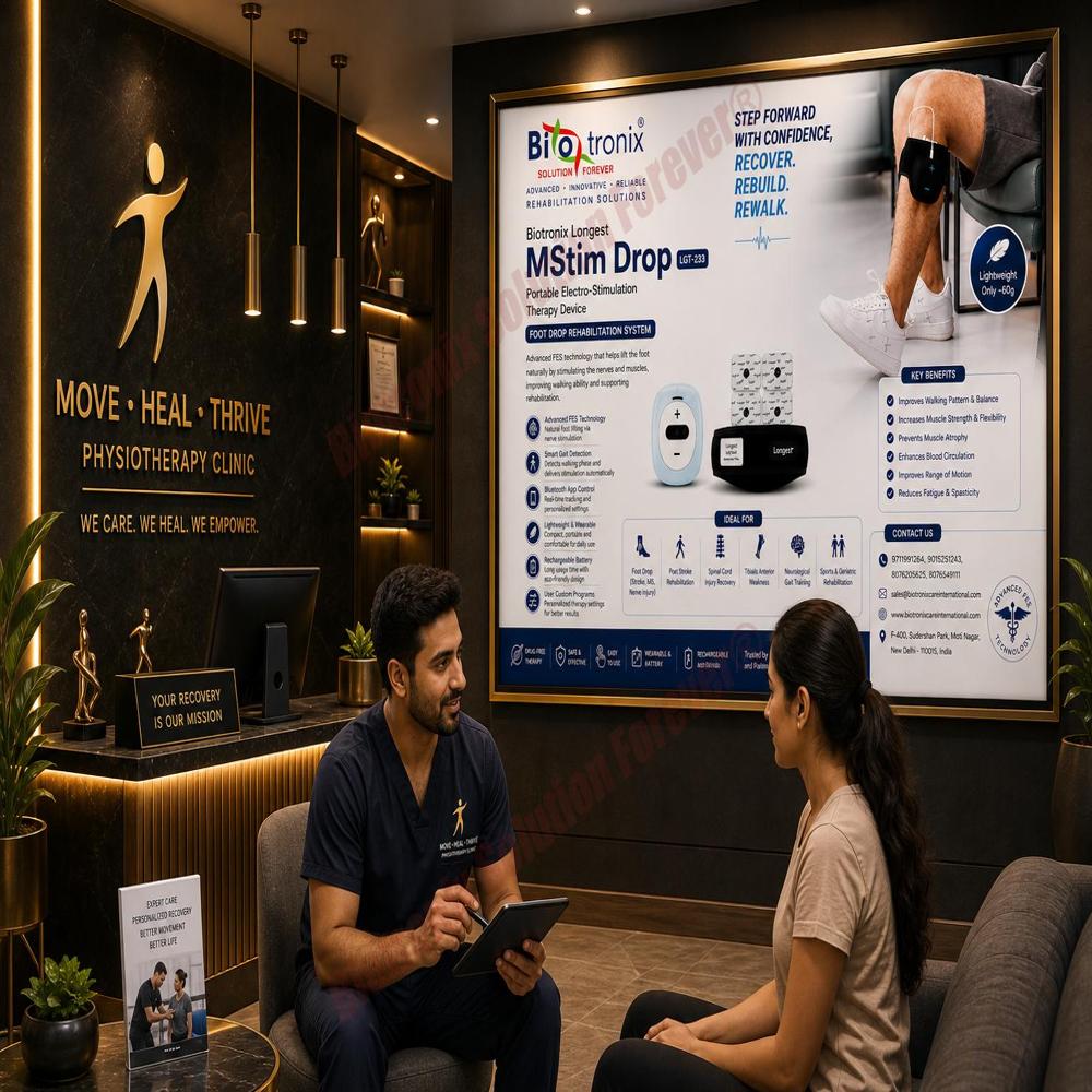 Foot Drop Muscle Activation Device for Physiotherapy Clinics
