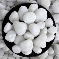 Quartz Polish Pebble Stones - Shape: Rounded