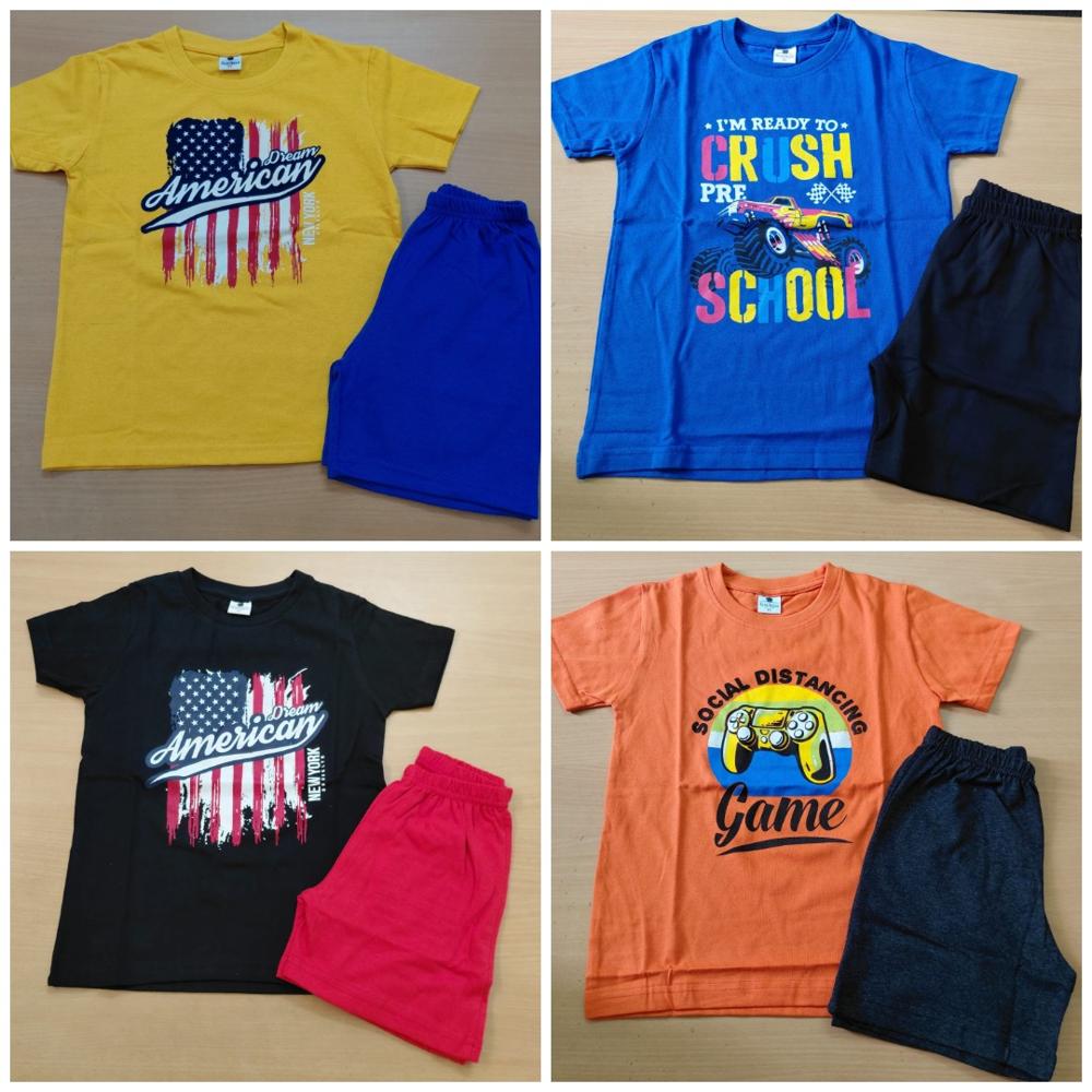 B16618 | Boys Printed Shorty Set