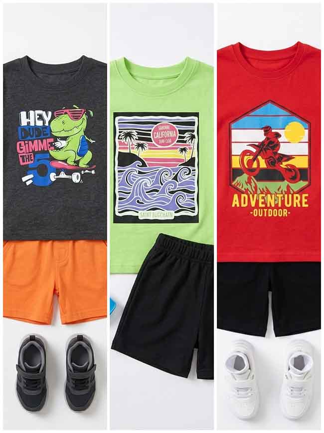 B16618 | Boys Printed Shorty Set