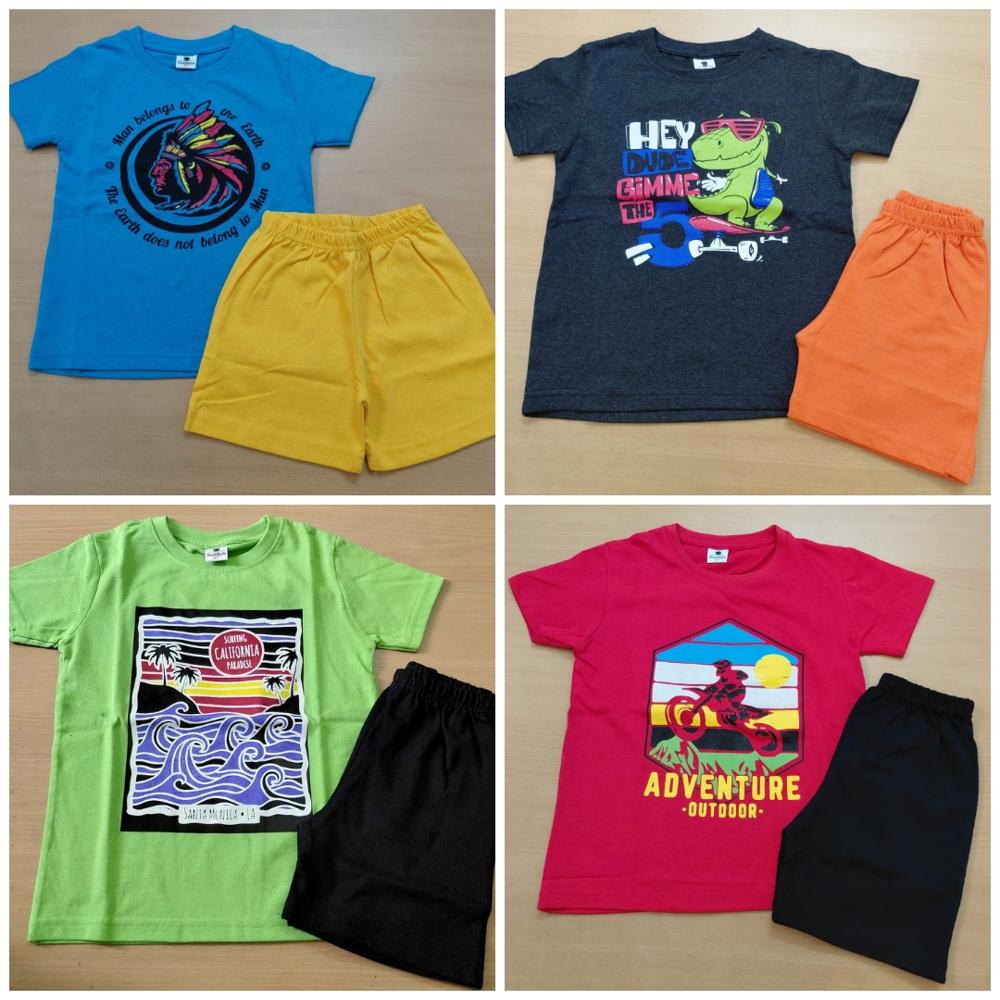 B16618 | Boys Printed Shorty Set