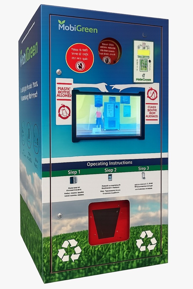 Reverse Vending Machine - Capacity: 400 Bottles / Cans Pcs/hr