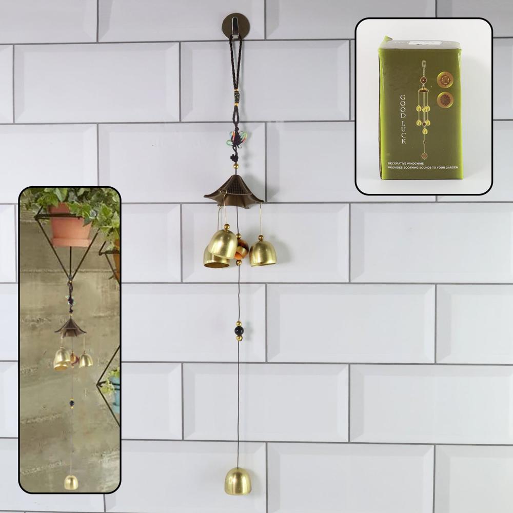 Metal Feng Shui Wind Chime Bell - (1 Pc) - Color: Mix