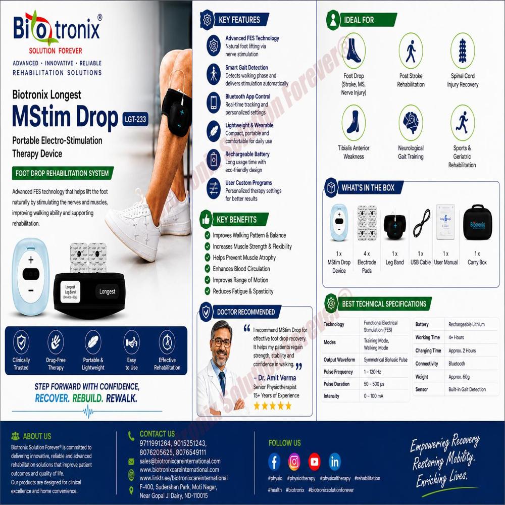 Neuro Foot Drop Walking Support Rehabilitation Equipment