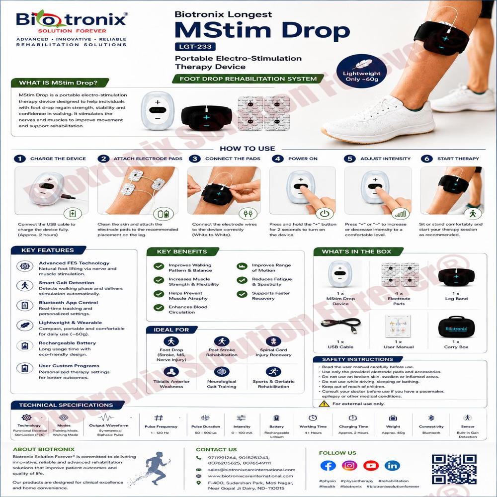 Neuro Foot Drop Walking Support Rehabilitation Equipment