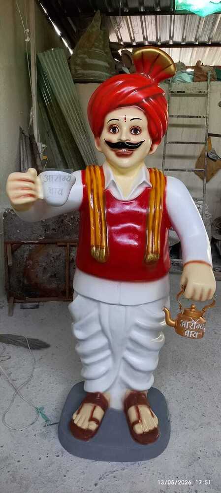 Tea Man Statue 6 ft