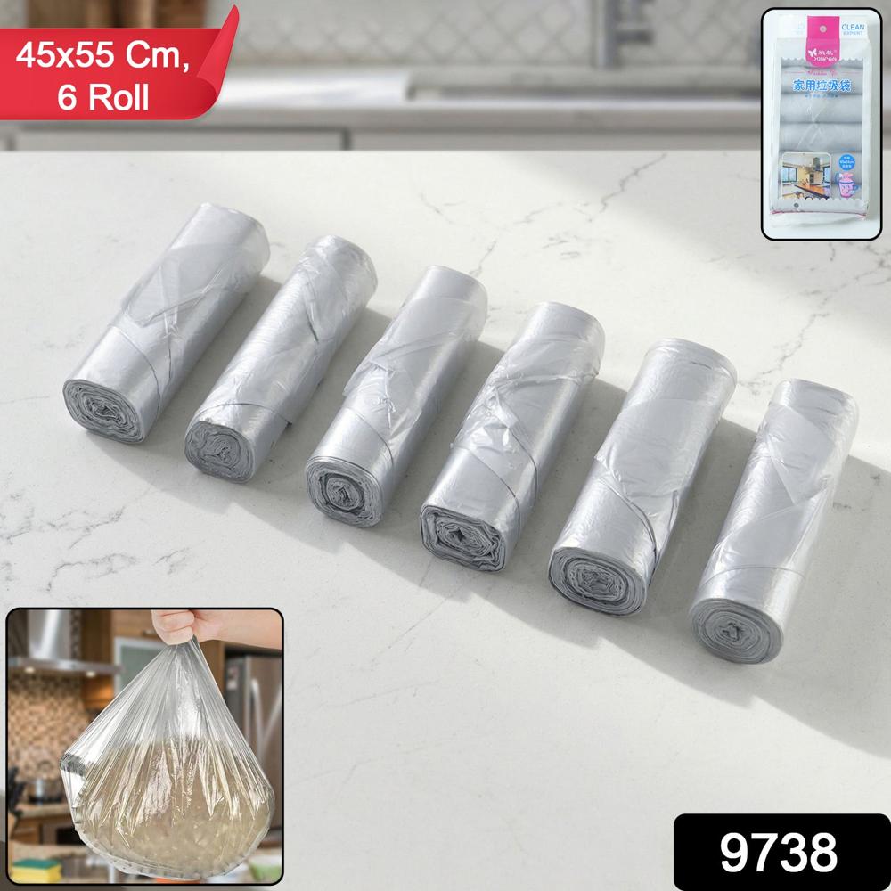 Multipack Garbage Bags Roll Set (6 Roll, 45X55 Cm) - Color: Mix
