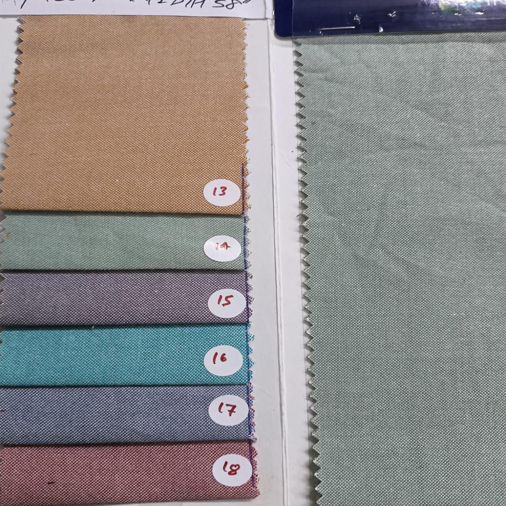 POLYCOTTON SHIRTING PLAIN FABRIC