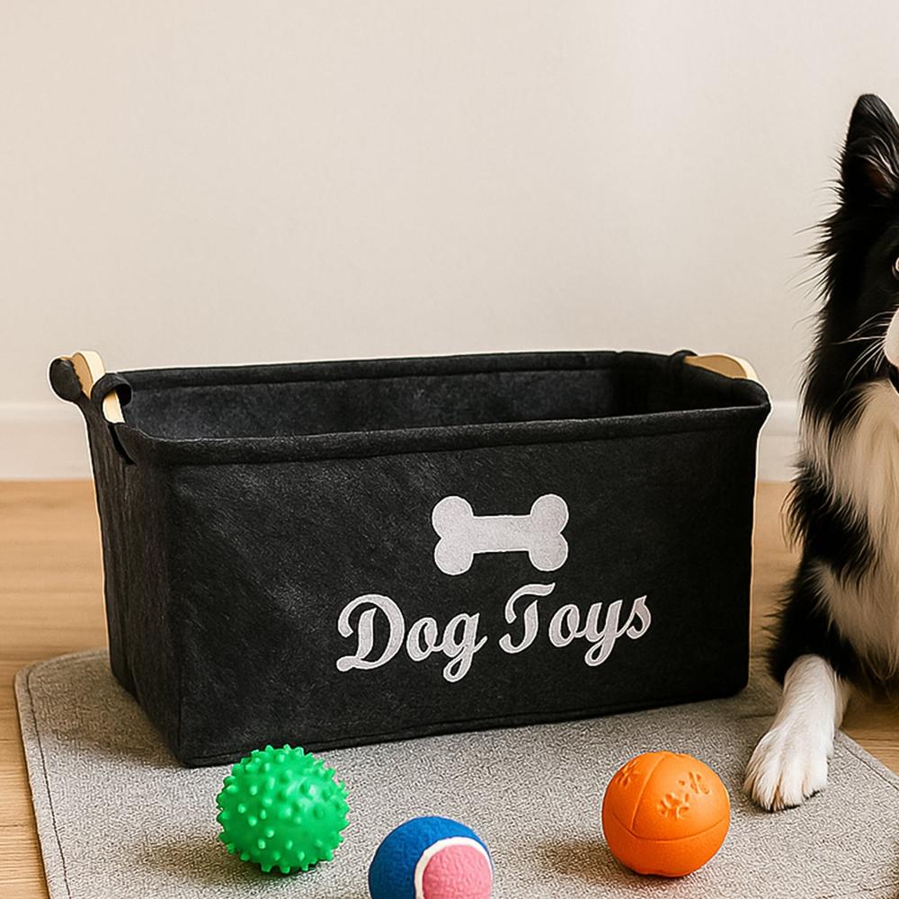 Pet Toy Storage Basket - ( 39 29 17 Cm / 1 Pc) - Color: Mix