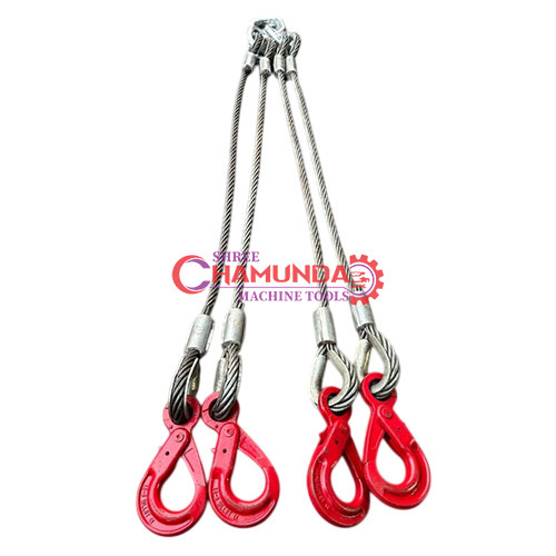 Induatrial Wire Rope Slings - Color: Natural Steel Grey