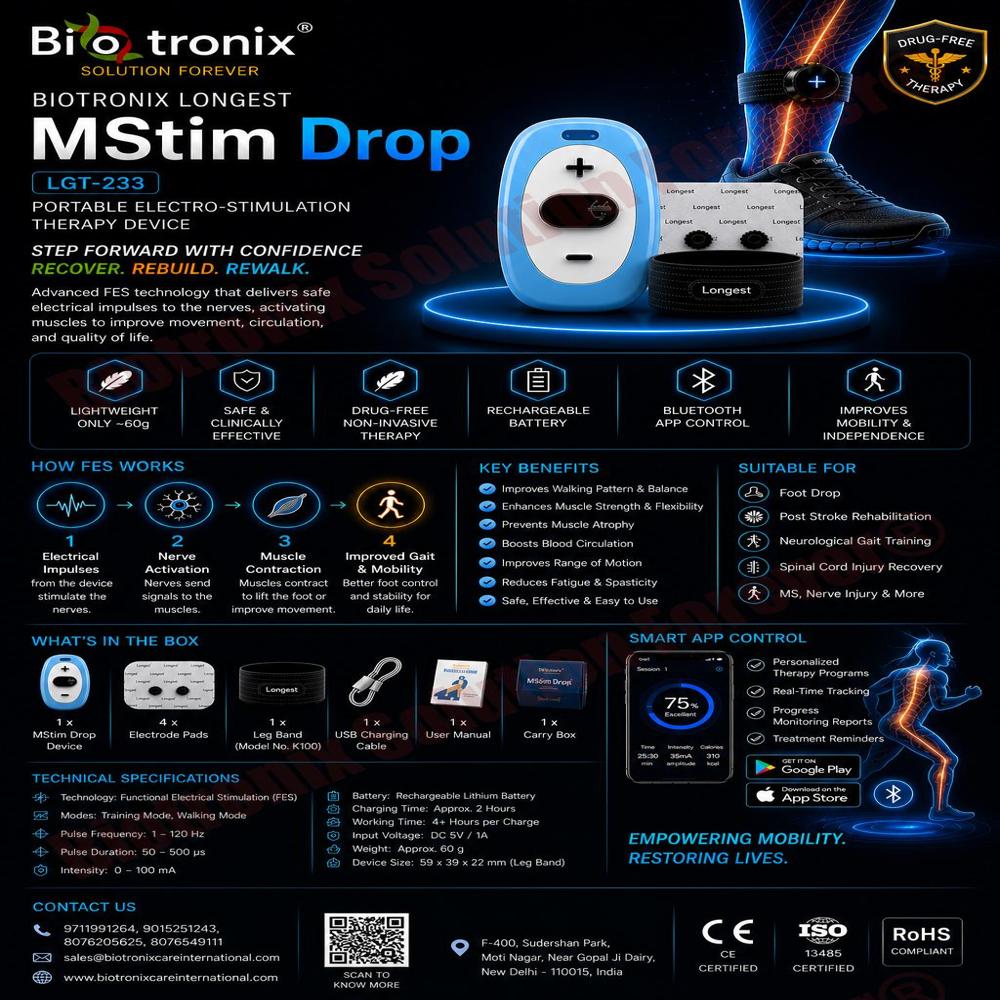 Foot Drop Physiotherapy Machine for Muscle Re-Education