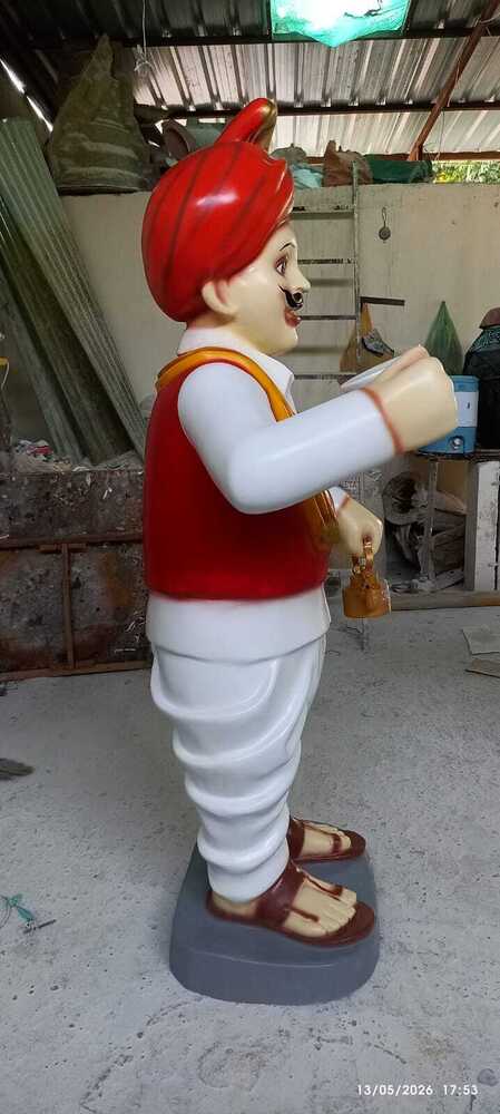 6 Feet Chaiwala Statue