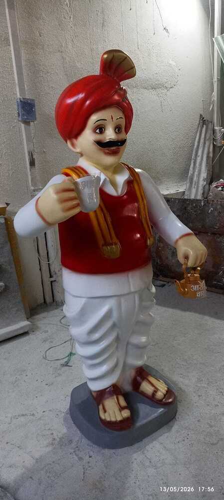 6 Feet Chaiwala Statue