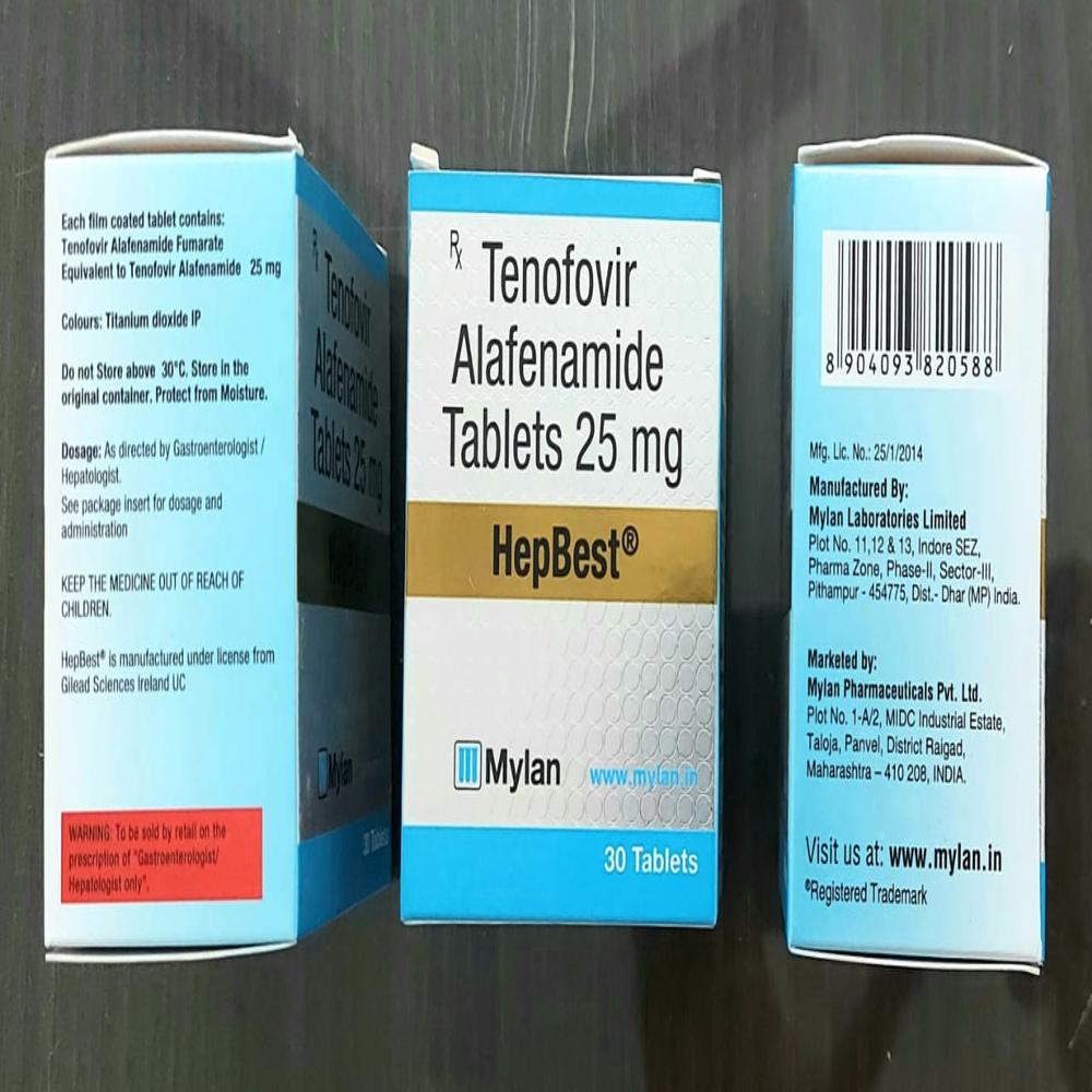 Mylan Hepbest Tenofovir Alafenamide Tablets 25 Mg