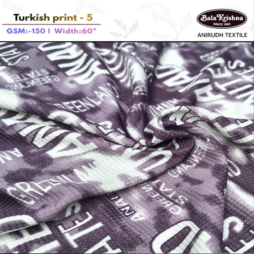 TURKISH PRINT - 5 POLYESTER LYCRA
