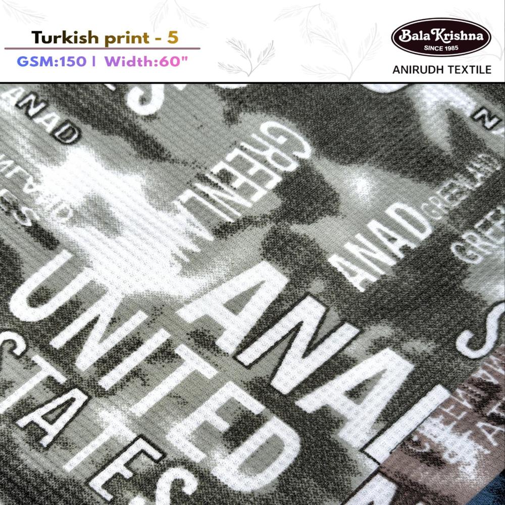 TURKISH PRINT - 5 POLYESTER LYCRA