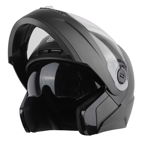 Steelbird SBA7 Flip Model Black Motorcycle Helmet