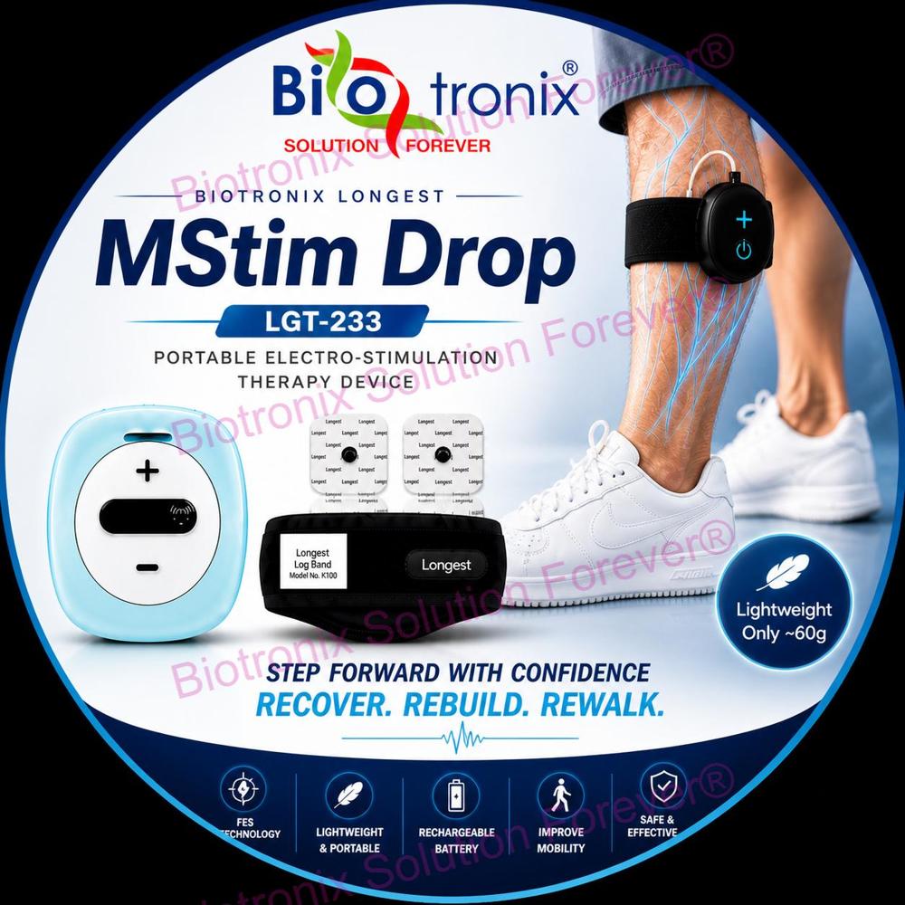 Foot Drop Rehabilitation Machine with Adjustable Stimulation