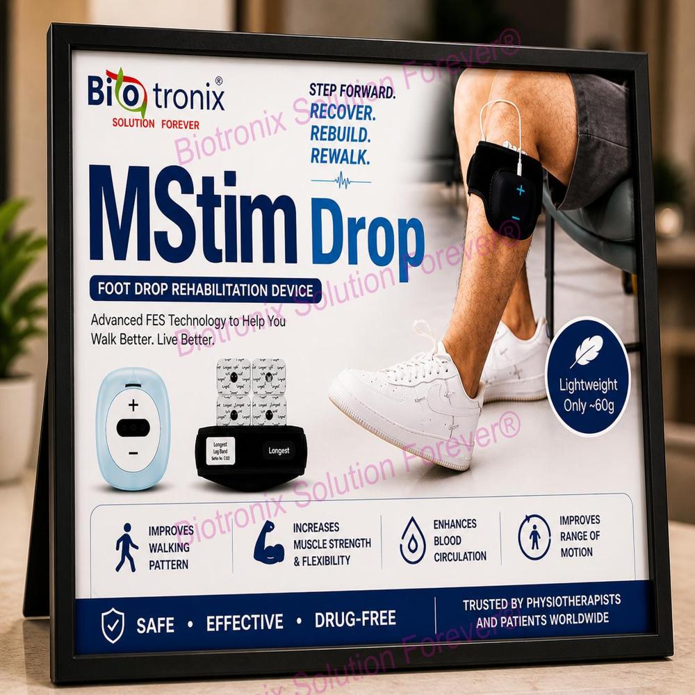 Foot Drop Rehabilitation Machine with Adjustable Stimulation