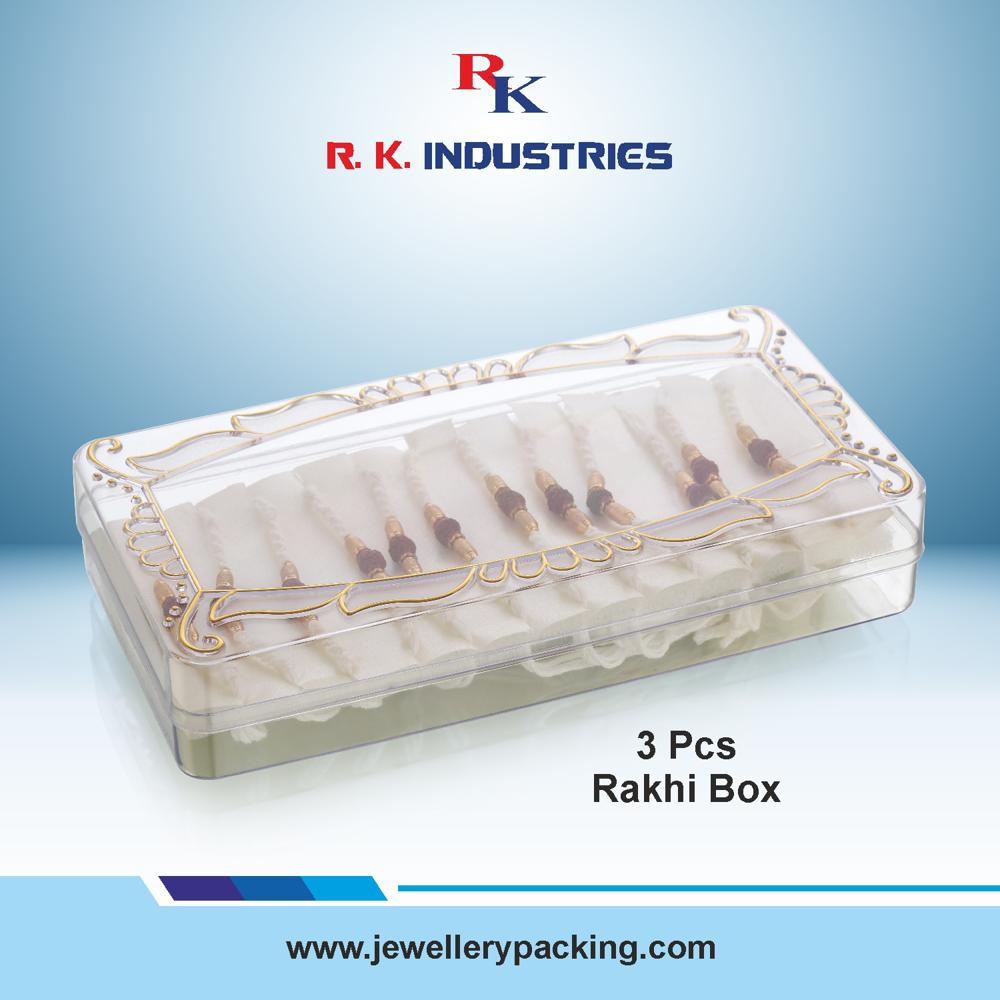 3 Pc Rakhi Box - Finishing: Glossy Lamination