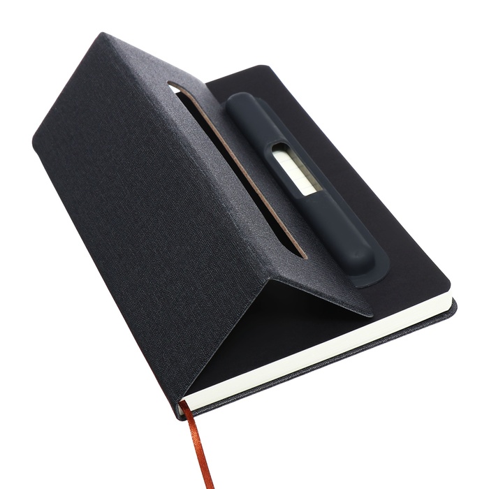 Premium A5 Fabric Textured Executive Notebook with Integrated Pen Slot (SS-773)