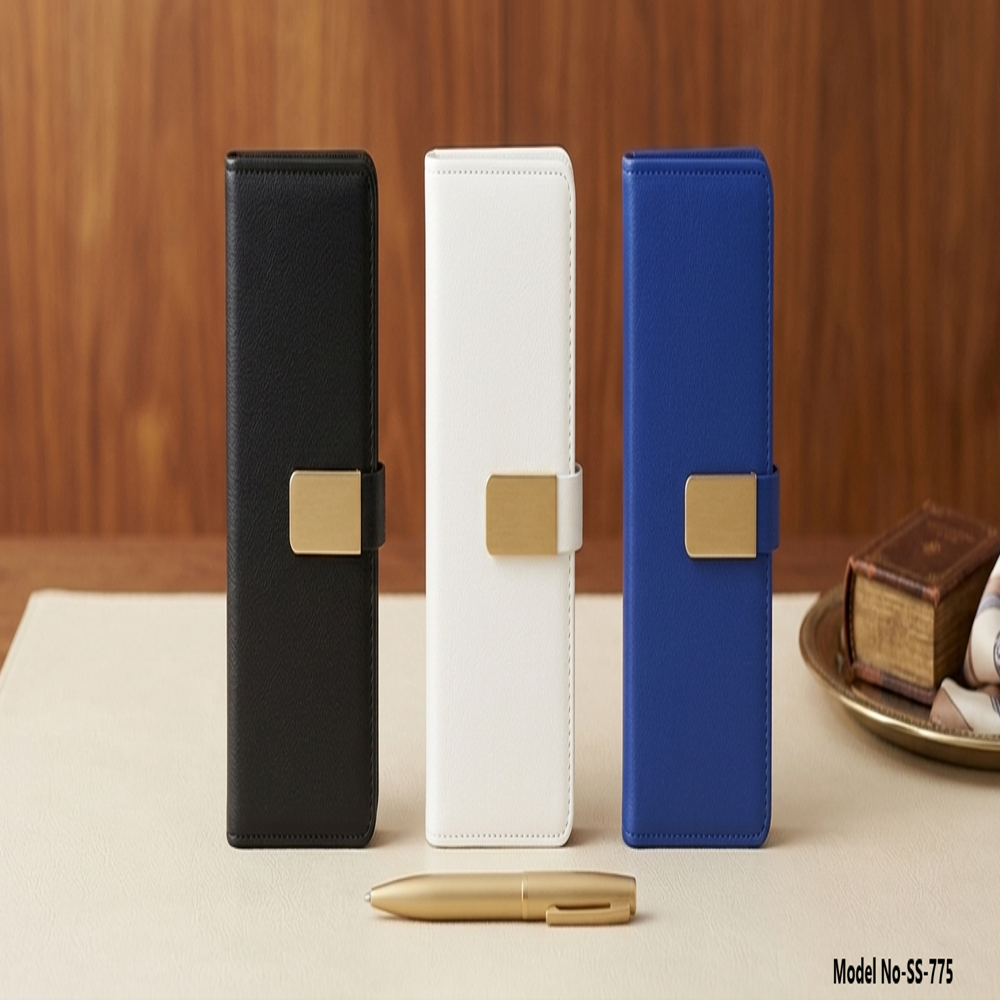 Premium Faux Leather Corporate Diary With Magnetic Gold Metal Buckle Clasp (ss-775)