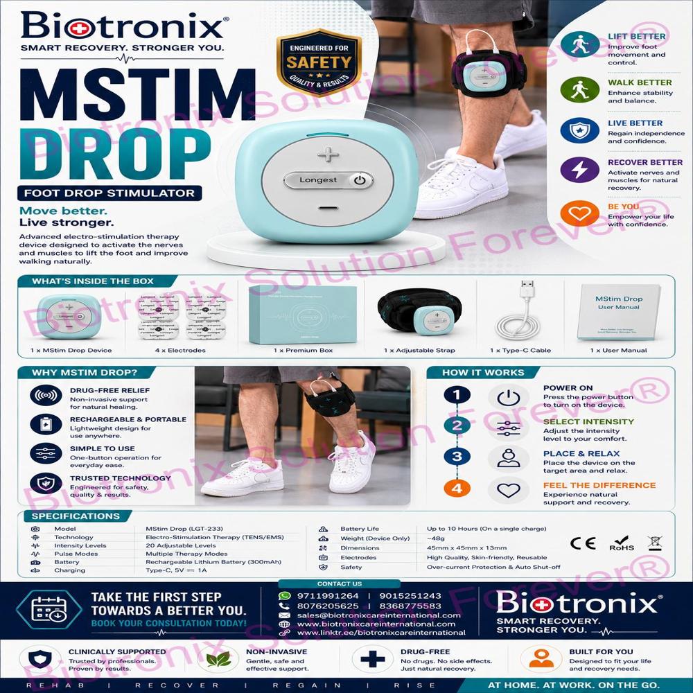Functional Foot Drop Recovery Device for Daily Walking Support
