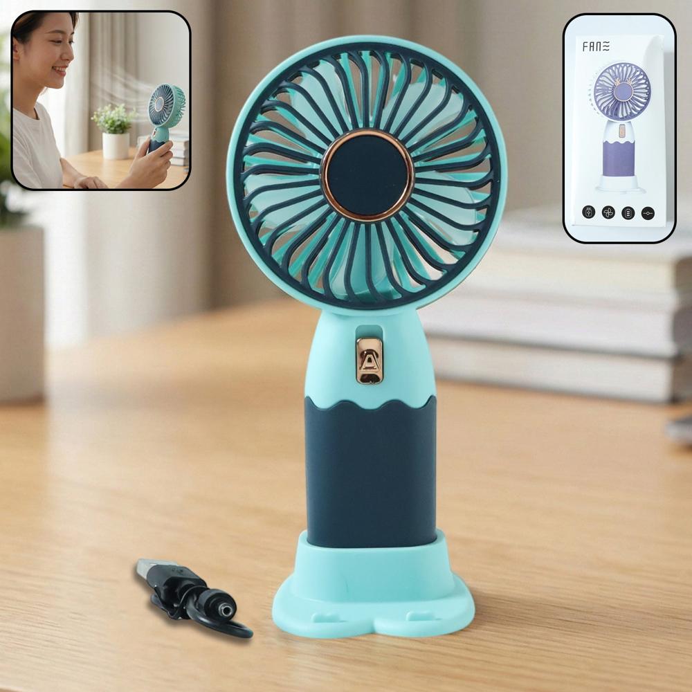 Rechargeable Portable Handheld Mini Fan (1 Pc) - Color: Mix