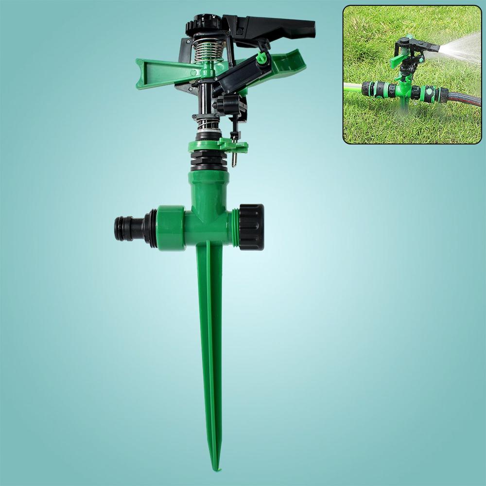 360-Degree Rotating Garden Impact Sprinkler (1 Pc) - Color: Mix