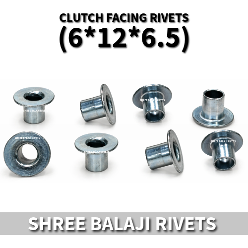 GB 75 LONG CLUTCH FACING HOLLOW RIVETS