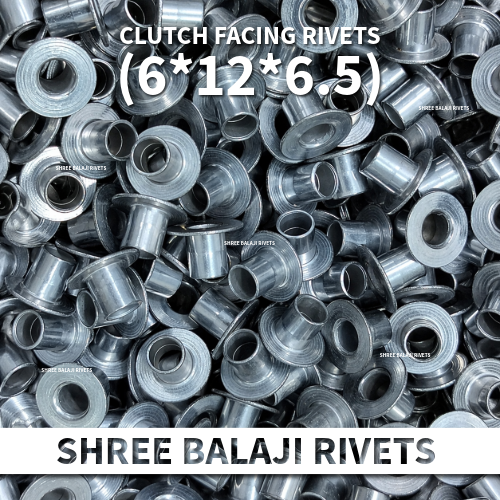 GB 75 LONG CLUTCH FACING HOLLOW RIVETS