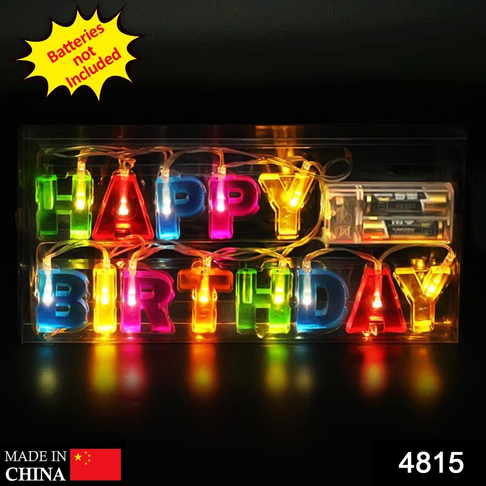 Decoratives 13 Led Letter Battery Operated String Lights - Color: Mix