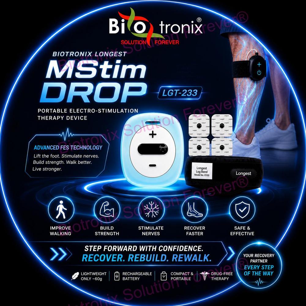 Foot Drop Stimulator for Stroke Paralysis Rehabilitation Therapy