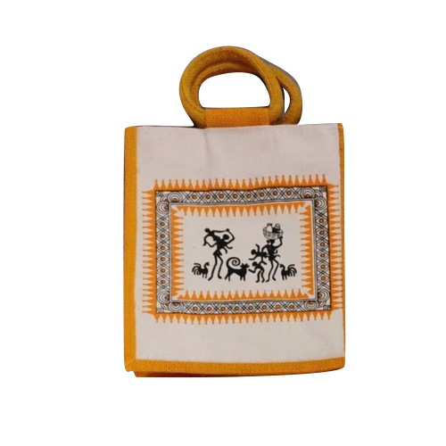 Orange Jute Bag