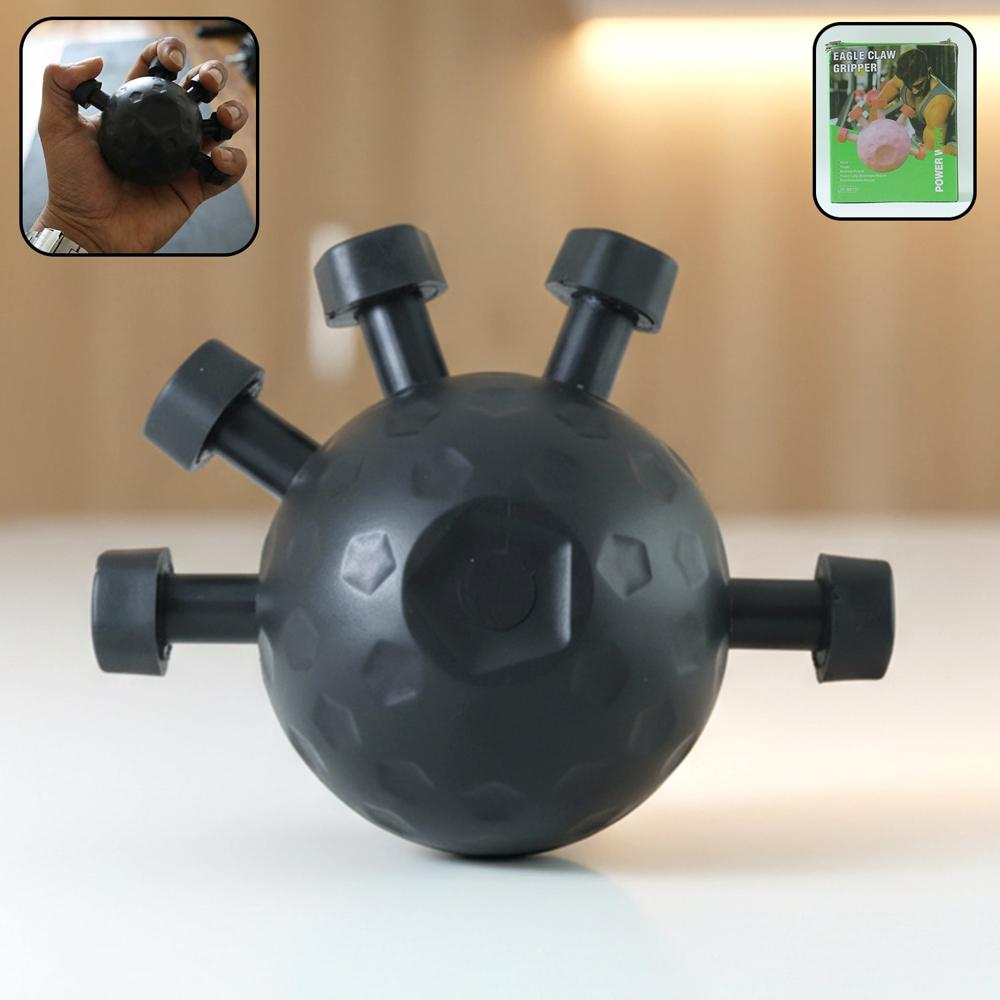 Eagle Claw Hand Grip Strengthener Finger Trainer Ball (1 Pc) - Color: Mix