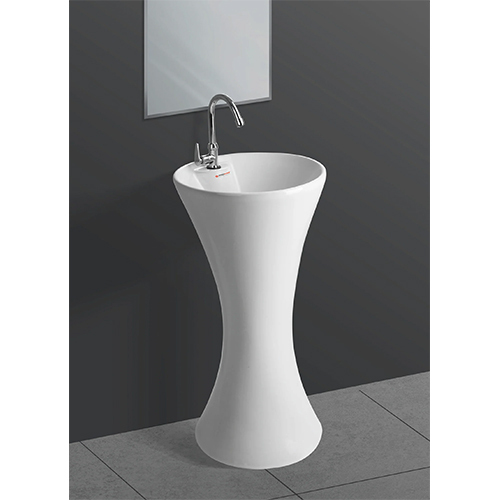 Seamless Pedestal Basin - Color: White