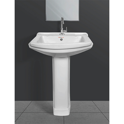 Free Standing Wash Basin - Color: White