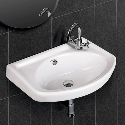 Rectangular Bathroom Wash Basin - Color: White